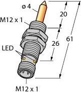 Immagine prodotto Turck Sensore di campo magnetico con rivestimento TIN per il rilevamento di materiale ferromagnetico