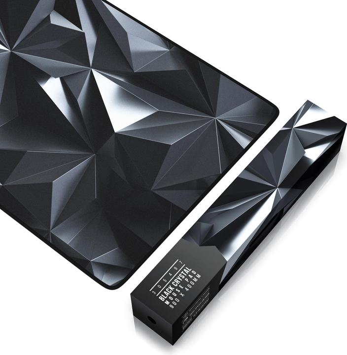 Produktbild Titanwolf Gaming Mauspad, 900 x 400mm XXL Mausmatte, verbessert Präzision & Geschwindigkeit, Black Crystal (XXL)