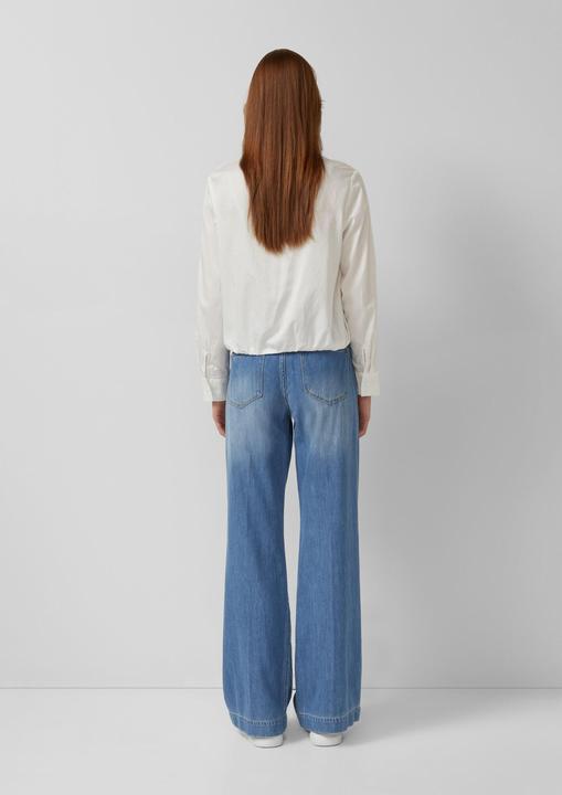 Immagine prodotto s.Oliver Bluse Baumwollsatin-Bluse mit Raffung (36)