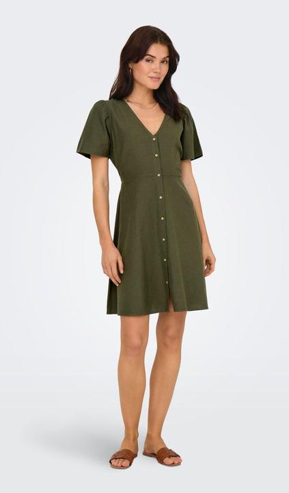Actual product image Only Onlvita Life Linen S/S Short Dress Wvn (S)