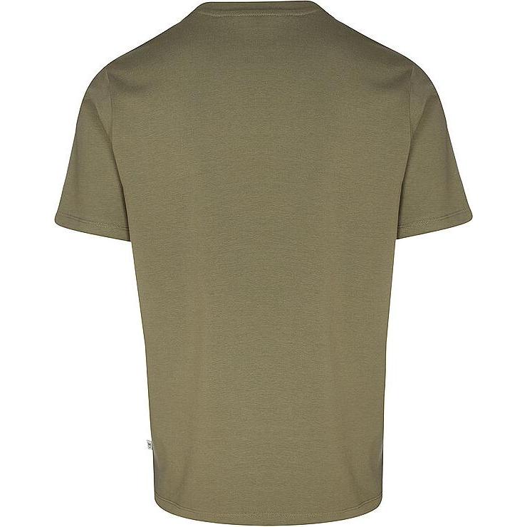 Thumbnail - KnowledgeCotton Apparel, Herren, Shirt, Regular S/S Heavy Single Printed, Grün, (M)