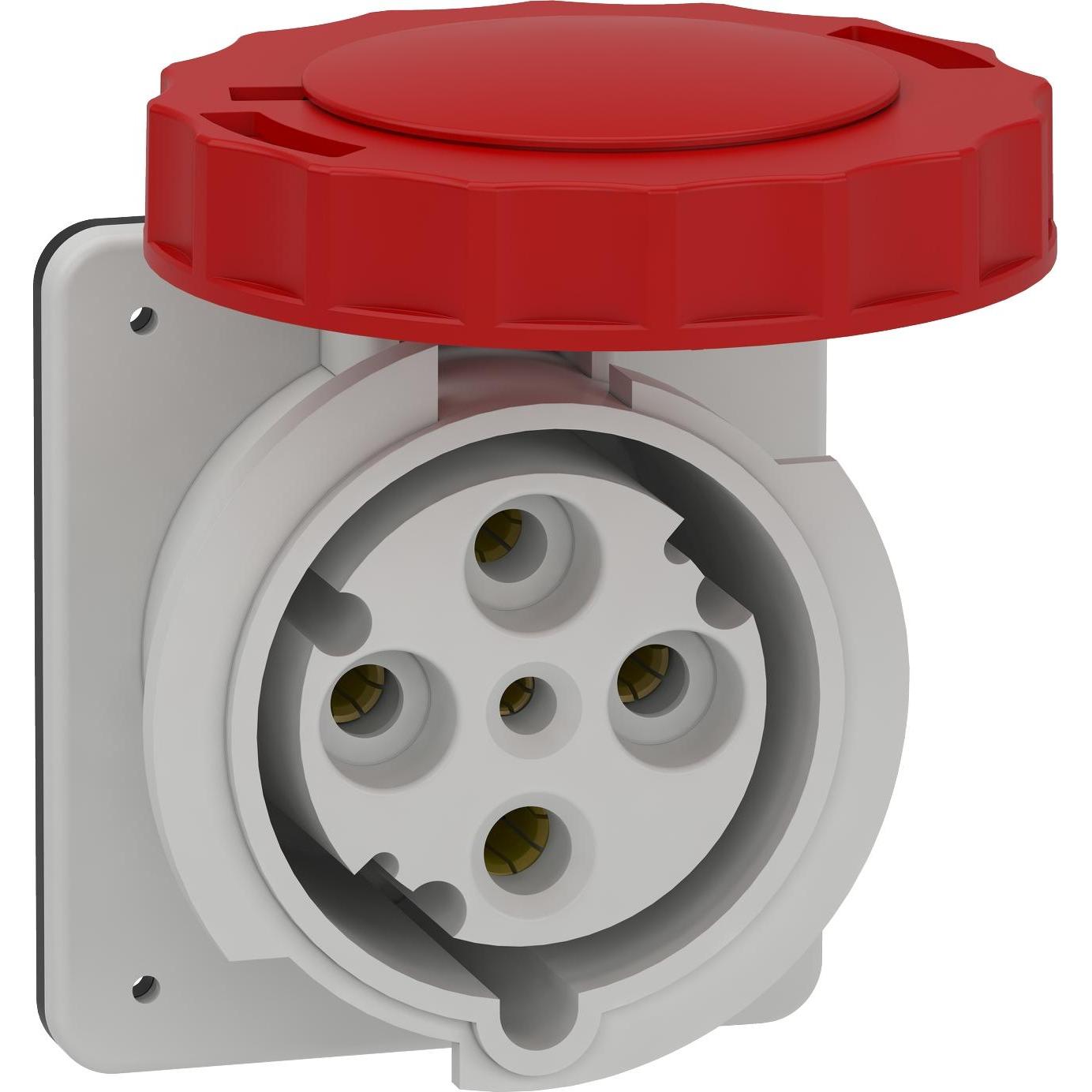 Thumbnail - Schneider Electric SE 81682 Anbausteckdose Gerade Ip67 63A 400V 4P, Elektronikzubehör + Gehäuse, Rot