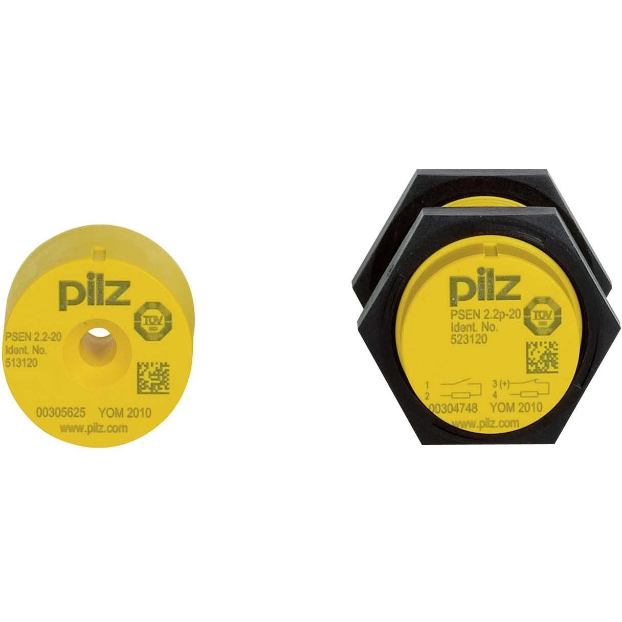 Pilz 503220 PSEN 2.2p-20/PSEN2.2-20/8mm 1 unità, Pulsante + Interruttore