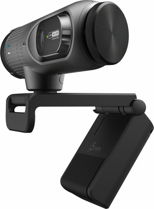 Actual product image j5Create JVU300 2K AI-Powered Webcam with Wireless Microphone and Auto-Focus, Black, 5 MP, 2560 x 14 (5 Mpx)