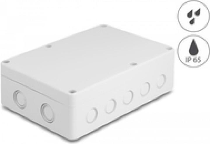 Actual product image Delock Installation housing with cable entries 180 x 125 x 57 mm grey (Cords)