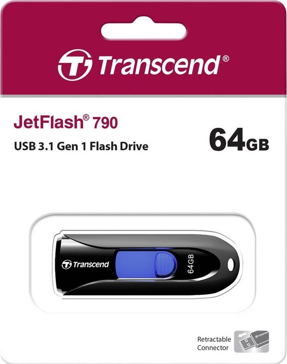 Produktbild Transcend JetFlash 790 (64 GB, USB-A, USB 3.0)