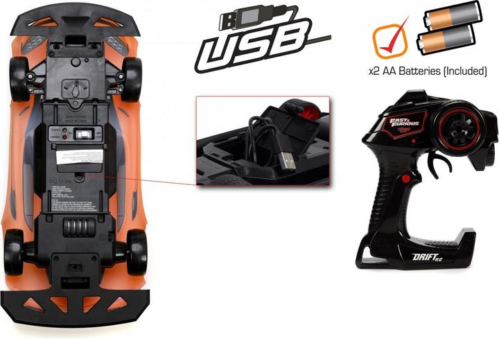 Actual product image Jada F & F RC Drift 2020 Toyota Supra 1:10