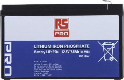 RS PRO Lithium iron phosphate battery UN38.3 (9 (1 pz., Specifico del dispositivo, 7500 mAh)