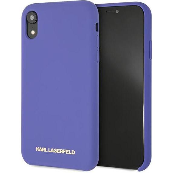Thumbnail - Karl Lagerfeld case for iPhone XR KLHCI61SLVOG hard case purple Silicone (Apple iPhone XR), Smartphone Hülle, Violett