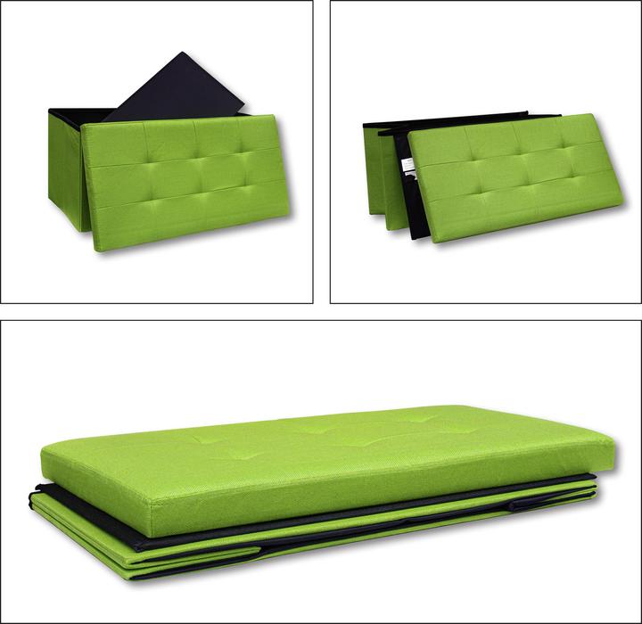 Produktbild VCM Stoff Sitztruhe Sitzbank Truhe Boxas (76 cm)