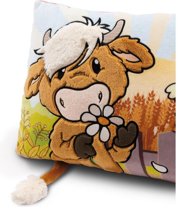 Actual product image NICI 61120 Cushion Highland cattle McMooray & chick Eggwina 43x25 (43 x 25 cm)