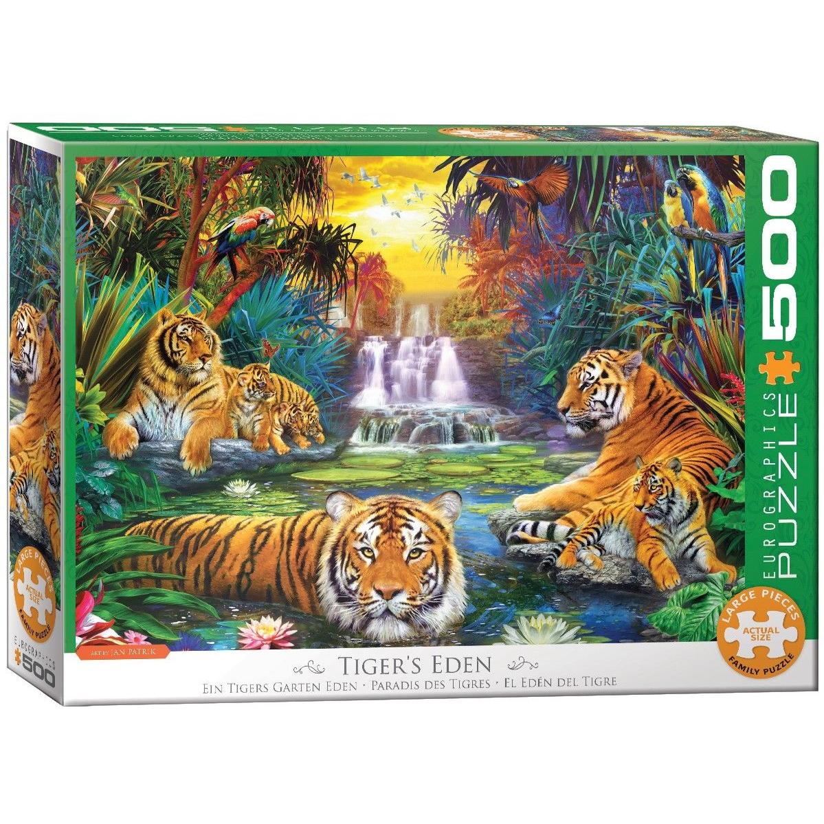 Eurographics Ein Garten Eden für Tiger (500 Teile)