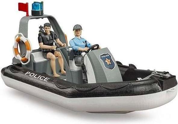 Produktbild Bruder Polizei mit Schlauchboot