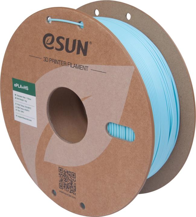 Actual product image eSUN Filament PLA+ High Speed Baby Blau 1.75mm 1000g (PLA, 1.75 mm, 1000 g, Blue)