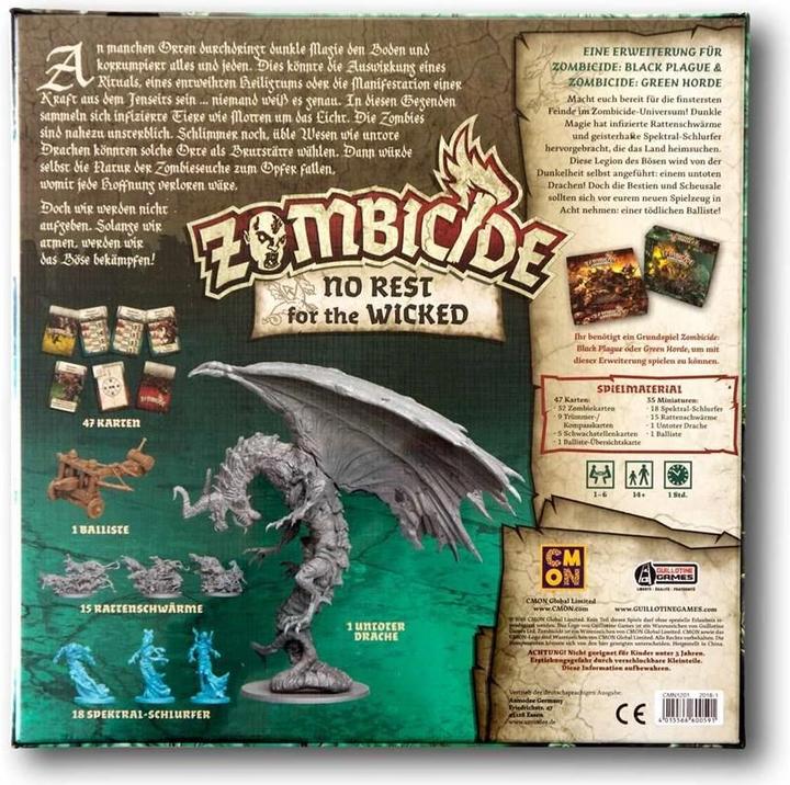 Actual product image Cmon Zombicide: No Rest for the Wicked (German)