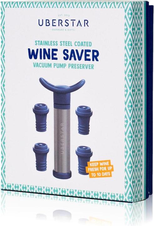 Image du produit Uberstar Wine Saver pompe à vide bouchon de vin (Bouchon de vin)