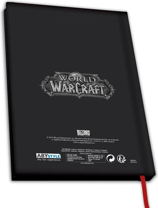 Image du produit ABYstyle WORLD OF WARCRAFT - A5 Notebook Horde X4 (A5, À rayures, Couverture rigide)