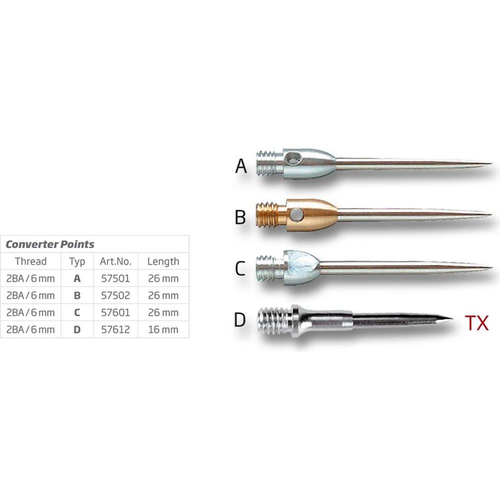 Bull's Stahlspitzen Aluminium 2BA