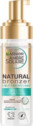 Productafbeelding Garnier Ambre Solaire Natuurlijke Bronzer Zelfbruinende Mousse (Zelfbruinende doek, 200 ml)