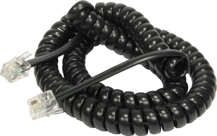 Produktbild Cables Direct CDL 3m Coiled Handset Cord - Black