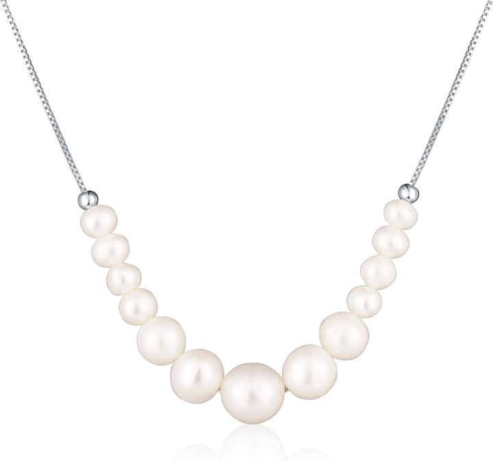 Image du produit JVD Luxury Silver Necklace With Real Pearls (Argent)