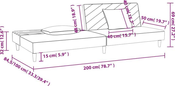Image du produit vidaXL Schlafsofa (2 places)