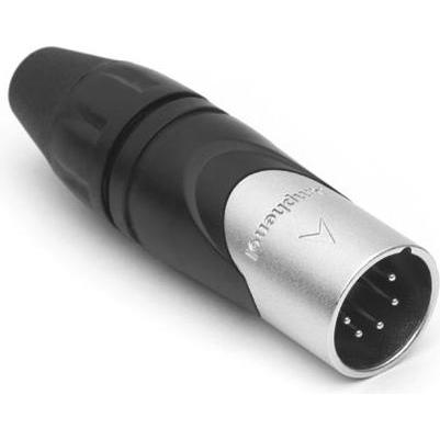 Amphenol 5 pole XLR Connector male AX series, Kabel Zubehör, Silber