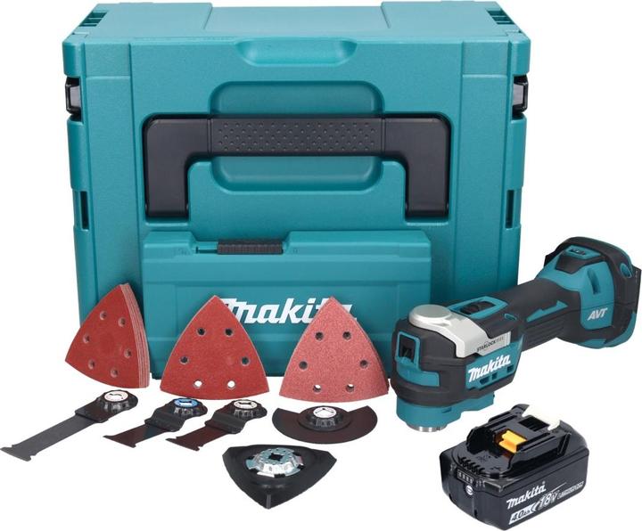 Produktbild Makita DTM 52 M1JX4 Akku Multifunktionswerkzeug 18 V Starlock Max Brushless + 1x Akku 4,0 Ah +