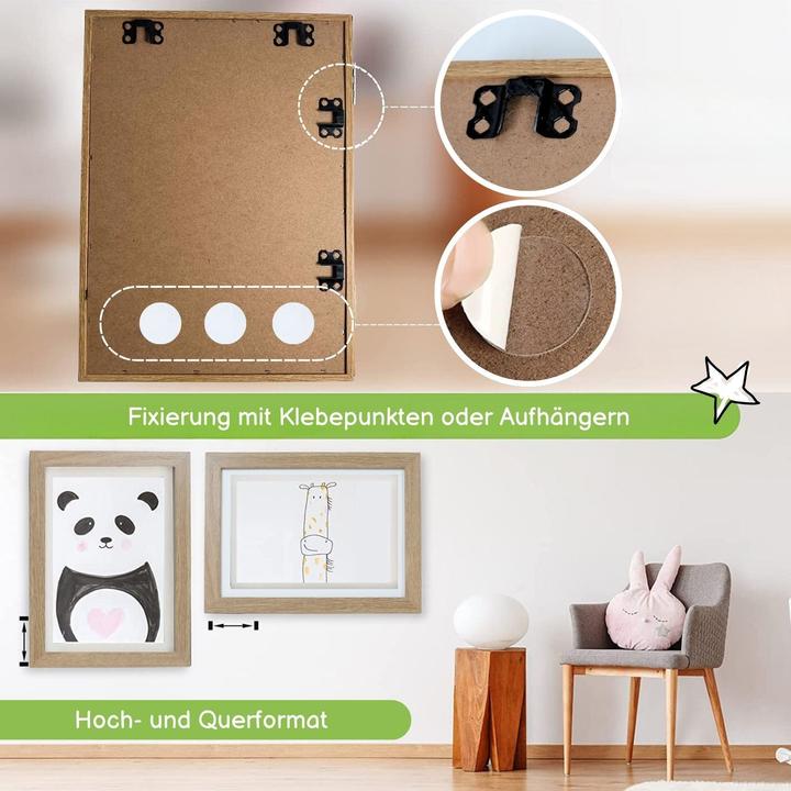 Immagine prodotto Hermex Bilderrahmen Flip Fotorahmen A4 Kunstrahmen Bildhalter Wandrahmen (A4)