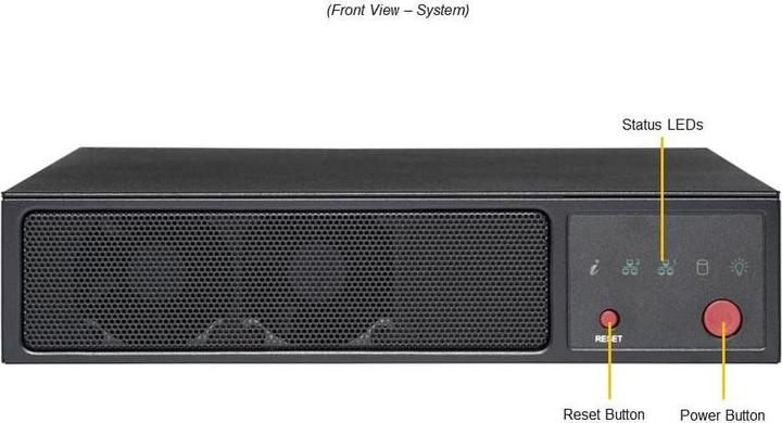 Actual product image Supermicro Barebone IoT SuperServer SYS-E200-12A-8C