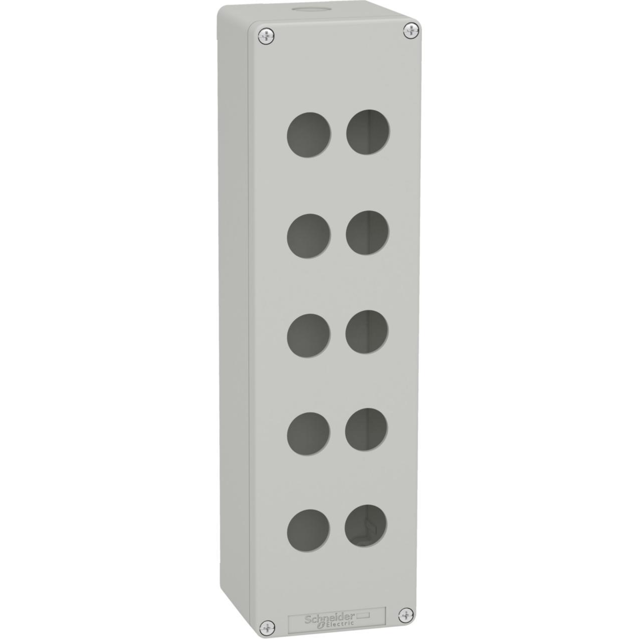 Schneider Electric XAPD5510 Leergehäuse XAP Metall grau für 12x22mm - CSA (Gehäuse), Elektronikzubehör + Gehäuse, Grau