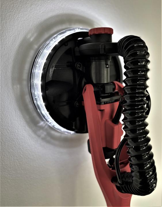 Actual product image Tecmix LED LONG NECK SANDER TMX LED LHS 820 (230V - EU) - 820W, 1-SPEED, 600-1800 RPM, Ø 225MM (Wall & ceiling sanders, 820 W)