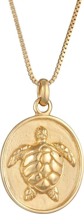 Immagine prodotto Elli Collana Turtle Coin Ocean Argento 925 (Argento 925 placcato oro)