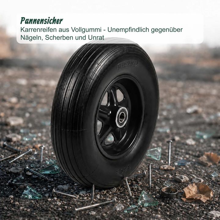 Produktbild Relaxdays 2x Schubkarrenrad