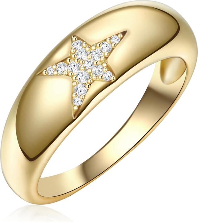 Produktbild Glanzstücke München Damen Sterling Silber Zirkonia gelbgold - 29966 (56, 925 Silber)