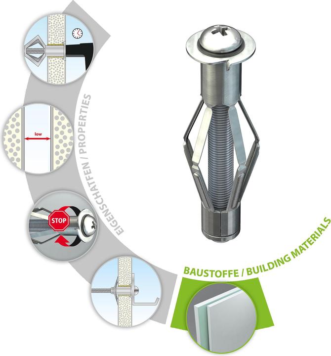 Productafbeelding Tox Metalen spouwplug Acrobat (25 Pcs.)