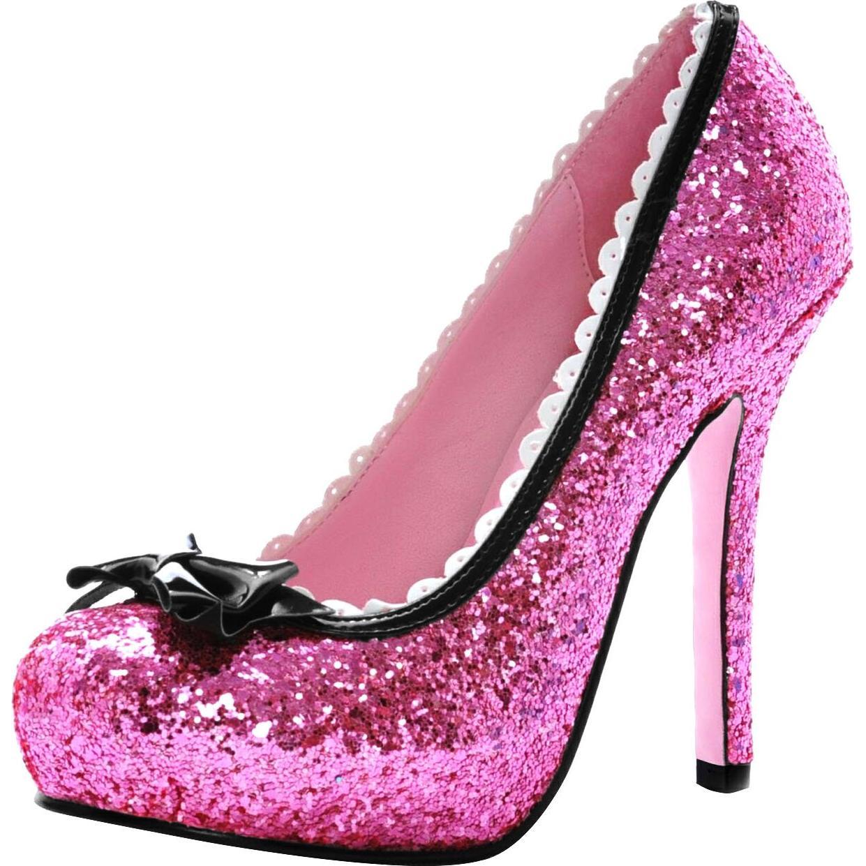 Leg Avenue Glitzer High Heels pink