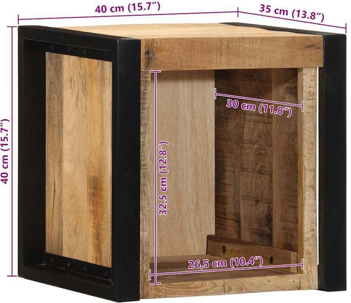 Actual product image vidaXL Silvano (40 x 35 x 40 cm)