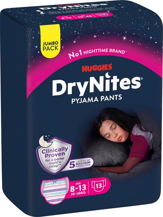 Actual product image Huggies dry nites (Size 8, Half month box, 13 Piece)