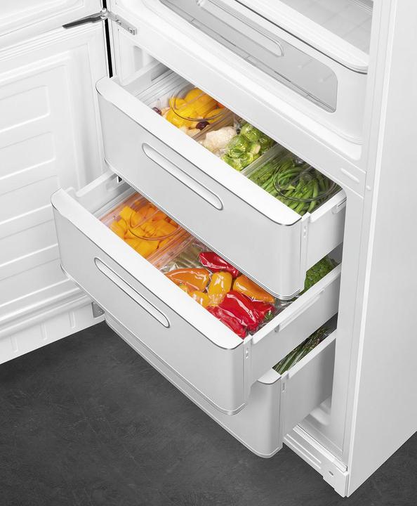 Produktbild Smeg Retro Style Kühl-Gefrierkombination FAB32LWH5 Weiss, Links (331 l)