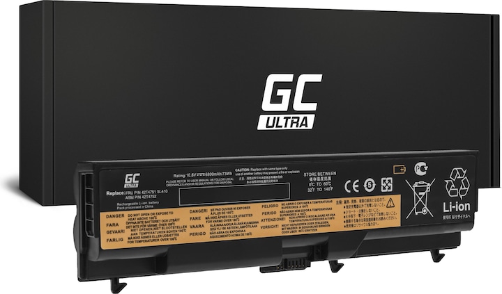 Produktbild GreenCell Battery ULTRA 42T4795 for Lenovo ThinkPad T410 (6 Zellen, 6800 mAh)