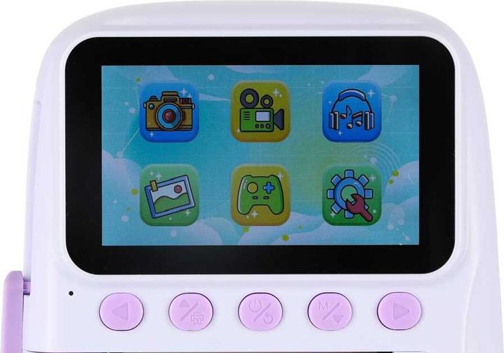 Kik Digitale Sofortbildkamera 16x 128GB Kassetten Marker lila