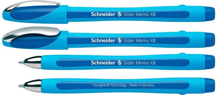 Actual product image Schneider Ballpoint pen Slider Memo Extra Wide (XB), Blue, 10 pieces (Black, Blue, 10 x)