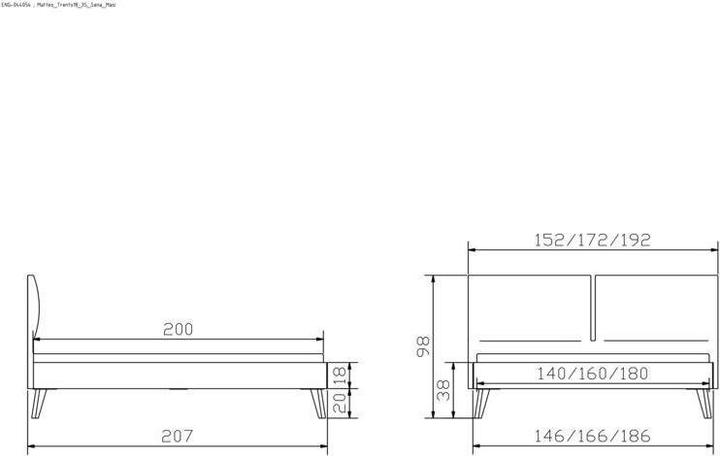 Produktbild Hasena Matteo 20 (160 x 200 cm)