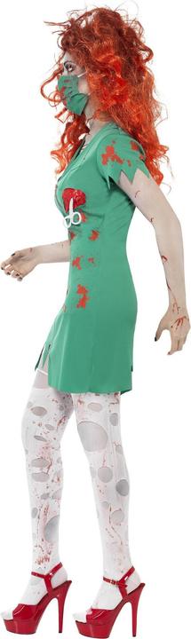 Actual product image Smiffys Zombie OP-Schwester - Kostüm für Halloween Fasching (S)