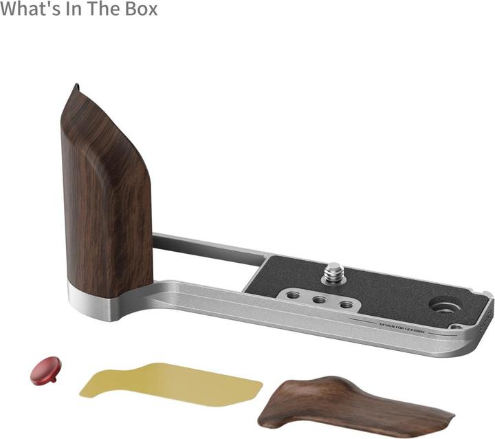 Produktbild SmallRig L-Winkel mit Holzgriff für FUJIFILM GFX100RF Silber