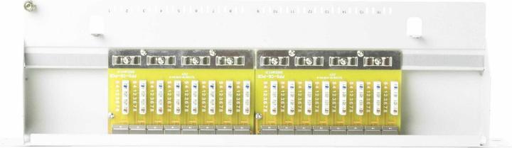 Actual product image equip 19" patch panel: 16 port, 1U, grey