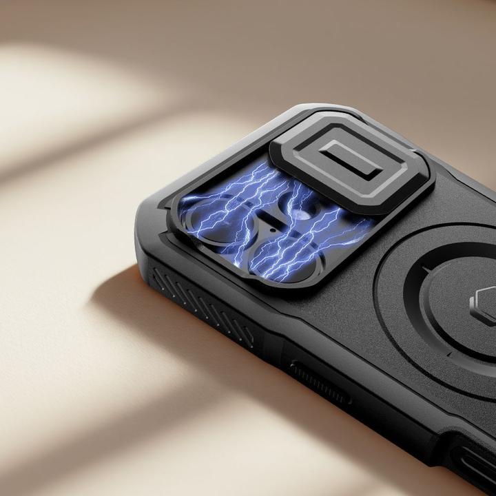 Immagine prodotto Tech-Protect Kevlar MagSafe Hülle für iPhone 17 - Schwarz (Apple iPhone 17)