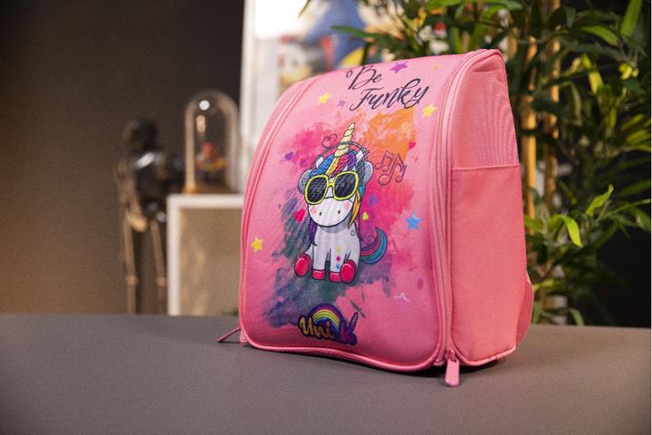 Actual product image Konix Mythics Unicorn BE FUNKY- Backpack (Switch, Switch Lite, Switch OLED)