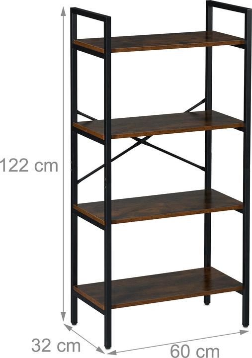 Produktbild Relaxdays Bücherregal (60 x 32 x 122 cm)